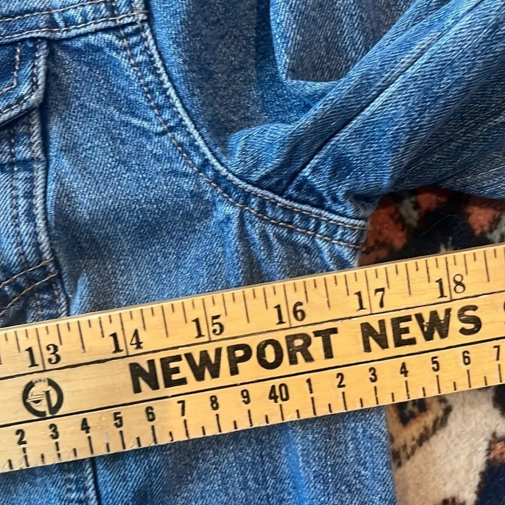 LOFT Denim Trucker Jacket in Classic Indigo Wash Size XS - Picture 10 of 10